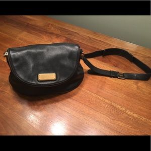 Marc Jacobs Black Leather Messenger Crossbody